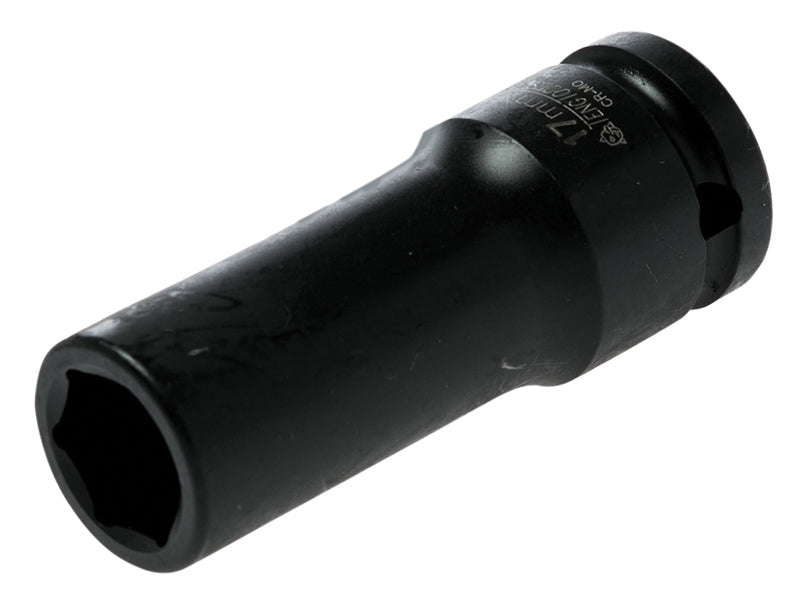 Deep Impact Socket Hexagon 6-Point 1/2in Drive 17mm, Teng