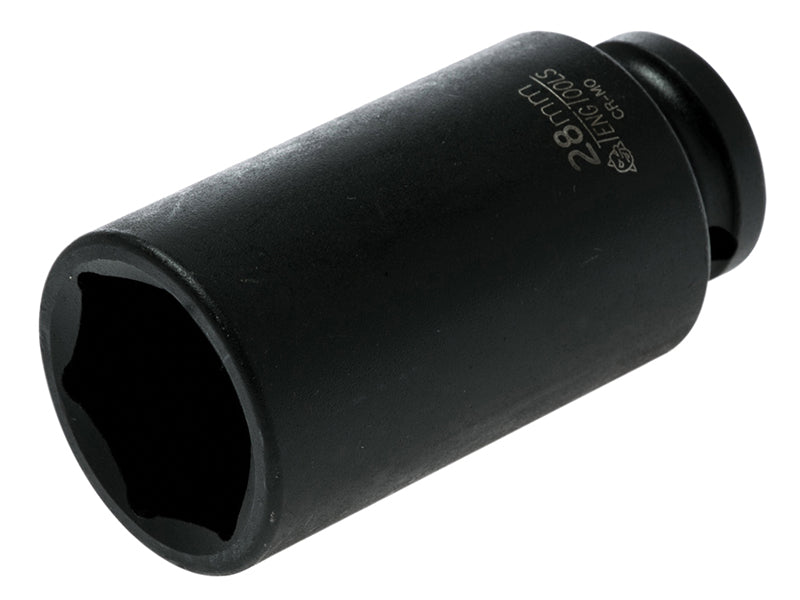 Deep Impact Socket Hexagon 6-Point 1/2in Drive 28mm, Teng