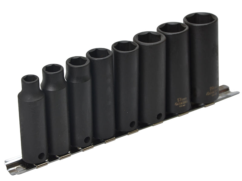 9386 Deep Impact Socket Set of 8 Metric 3/8in Drive, Teng