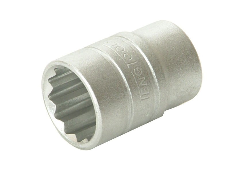 Bi-Hexagon Socket 12-Point Regular A/F 1/2in Drive 1/2in, Teng