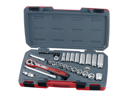 T3835AF Socket Set of 35 A/F 3/8in Drive, Teng