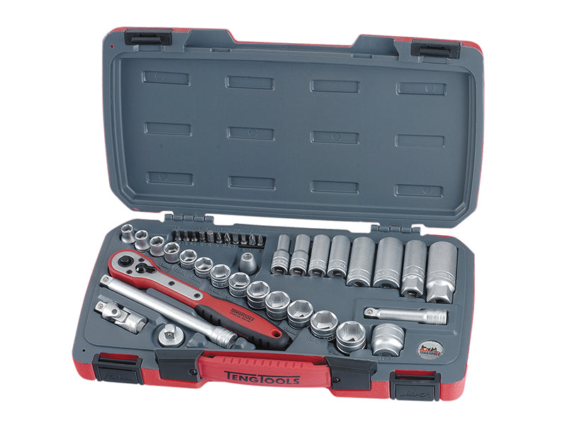 T3839 Socket Set of 39 Metric 3/8in Drive, Teng