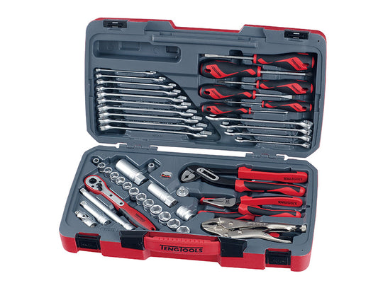 T3848 Socket & Tool Set of 48 Metric & AF 3/8in Drive, Teng