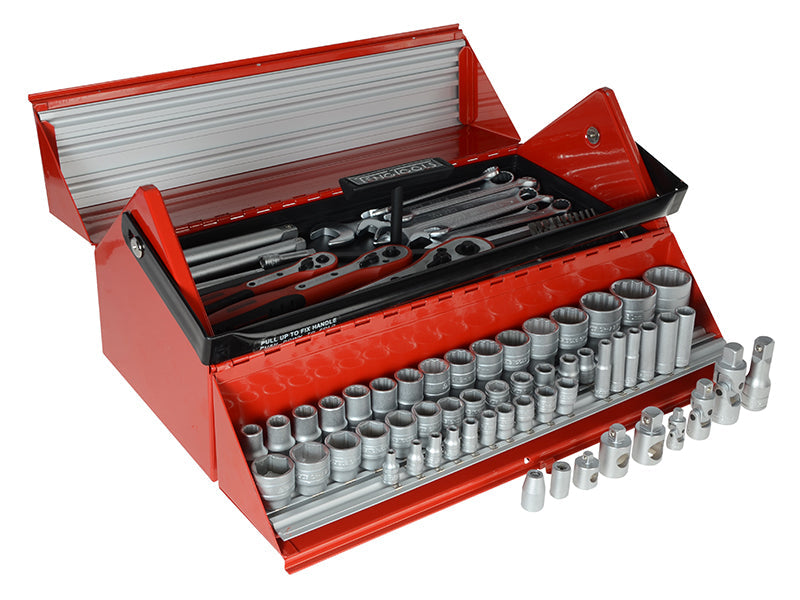 TC187 Mega Rosso Tool Kit Set of 187 1/4 3/8 & 1/2in, Teng