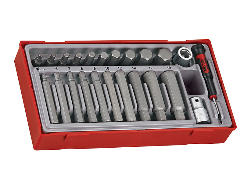 TTHEX23 Metric Hex Bit Socket Set, 23 Piece - 1/2in Drive, Teng