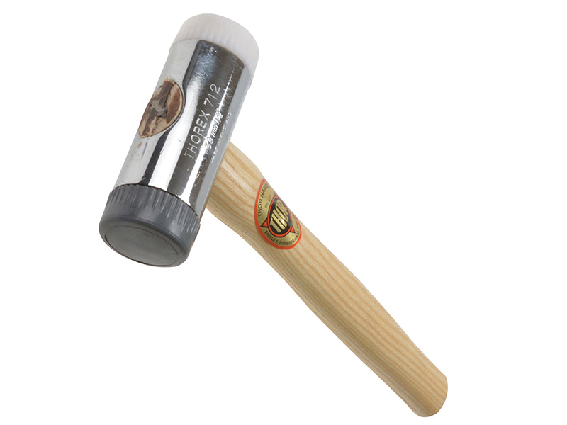 712R Soft & Hard Faced Hammer Wood Handle 38mm 650g, Thor