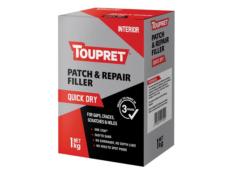 Quick Dry Patch & Repair 1kg, Toupret