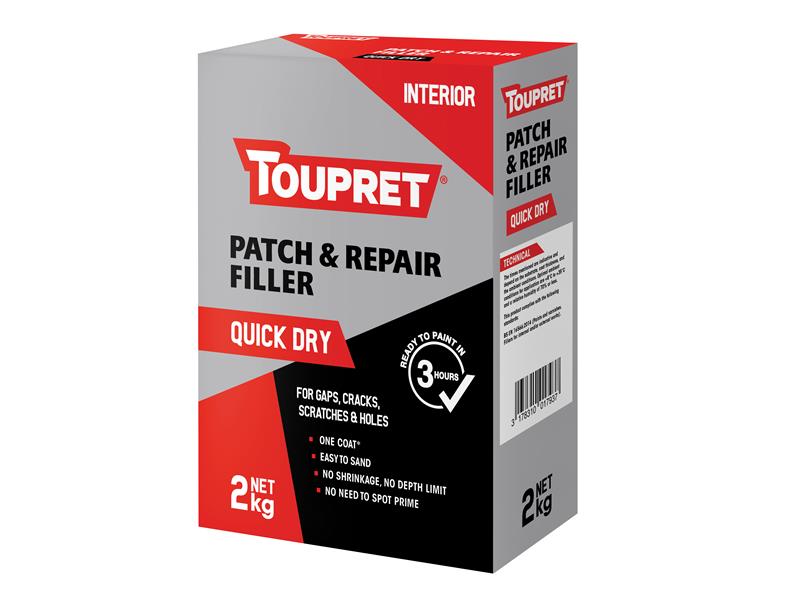 Quick Dry Patch & Repair 2kg, Toupret