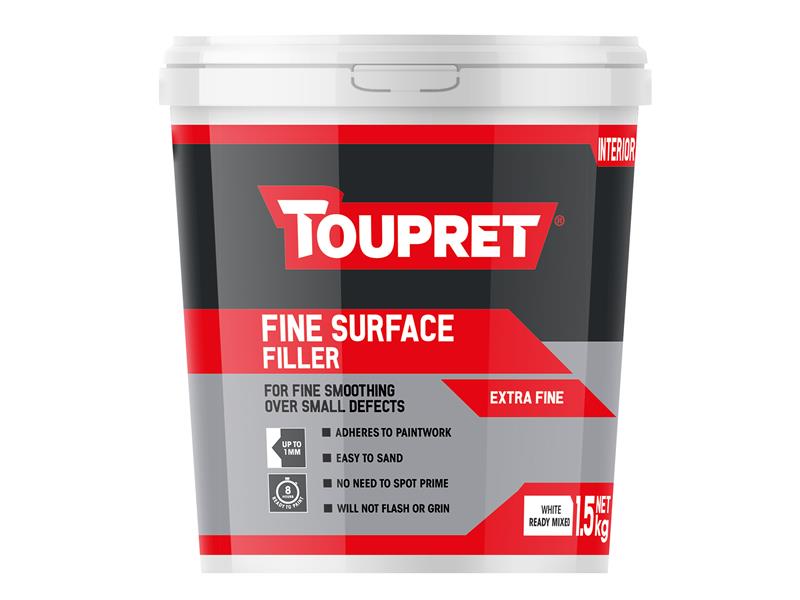 Fine Surface Filler 1.5kg, Toupret