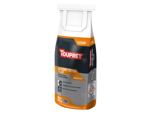 Exterior Masonry Repair Filler 5kg, Toupret