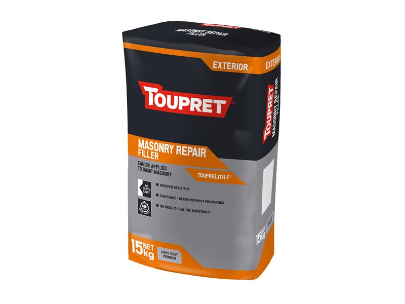 Exterior Masonry Repair Filler 15kg, Toupret