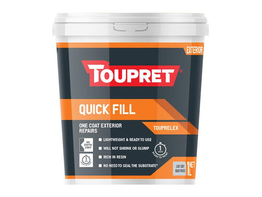 Quick Fill (Exterior) 1 litre, Toupret