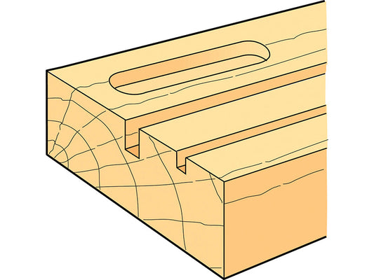 TR12 x 1/4 TCT Two Flute Cutter Long Shank 12 x 19mm, Trend