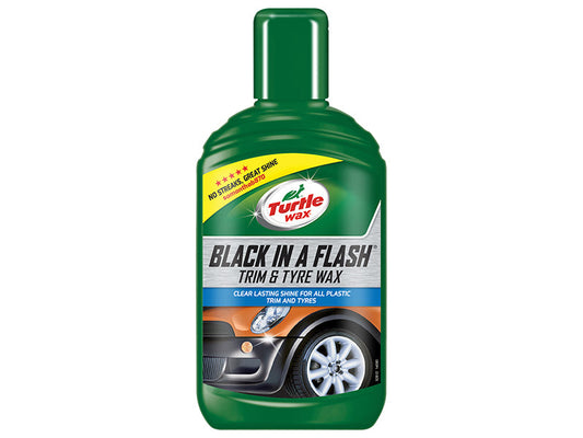 Black in a Flash Trim & Tyre Wax 300ml, Turtle Wax