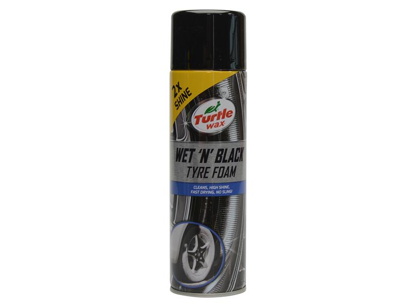 Wet 'n' Black Tyre Foam 500ml, Turtle Wax