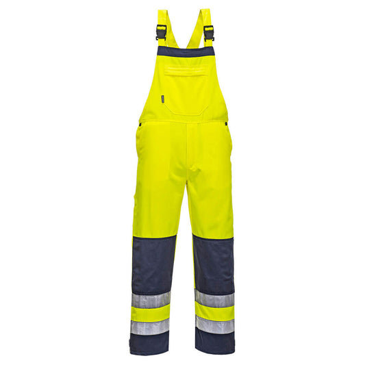 Girona Hi-Vis Contrast Work Bib and Brace, Morgans PW