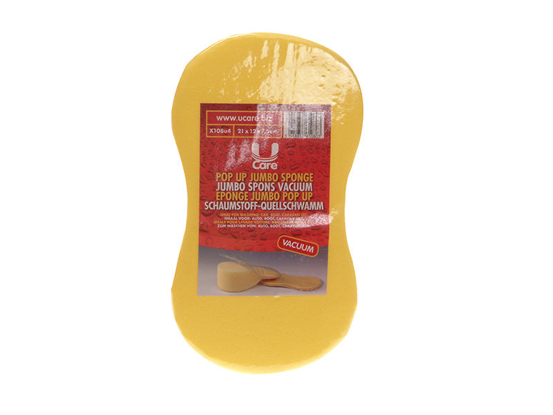 Pop-up Jumbo Sponge - Vacuum Packed, U-Care