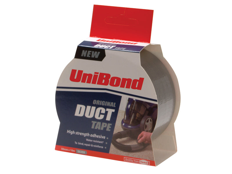 Duct Tape 50mm x 50m Silver, UniBond