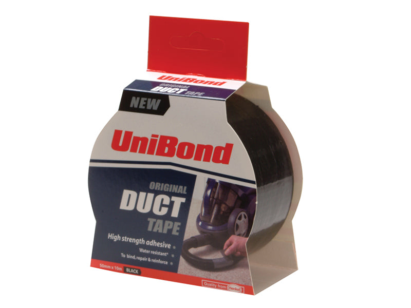 Duct Tape 50mm x 50m Black, UniBond