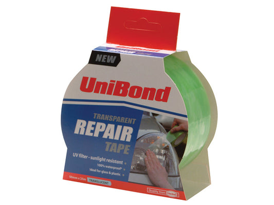 Transparent Repair Tape 50mm x 25m, UniBond