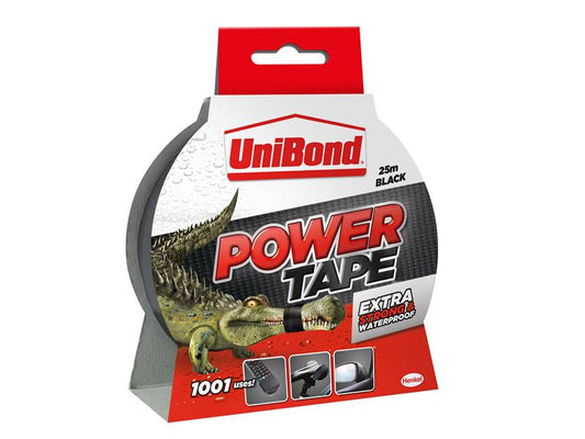 Powertape 50mm x 25m Black, UniBond