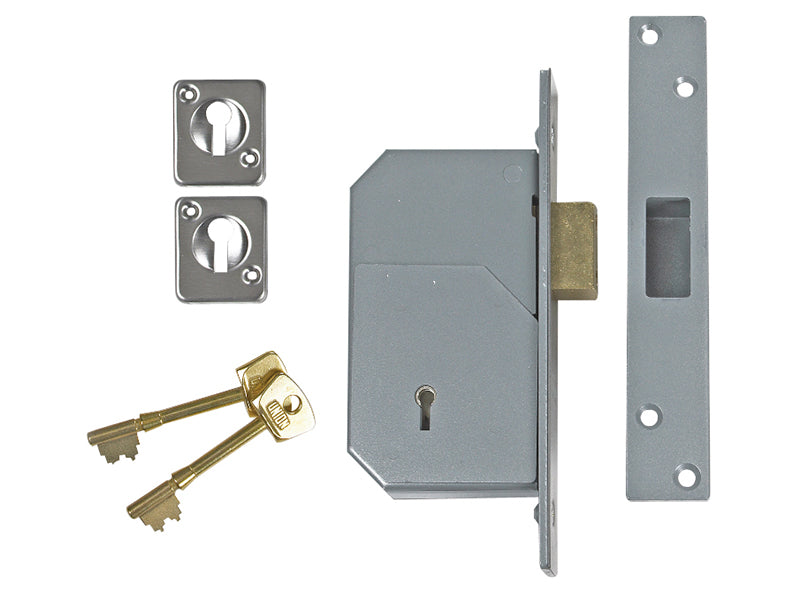 3G110 C Series 5 Detainer Deadlock 73mm Satin Chrome, UNION