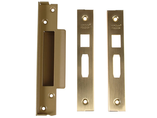 StrongBOLT 2200 Mortice Sashlock Rebate Kit 13mm Polished Brass Box, UNION