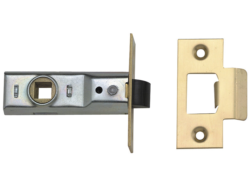 Tubular Mortice Latch 2648 Polished Brass 76mm 3in Box, UNION