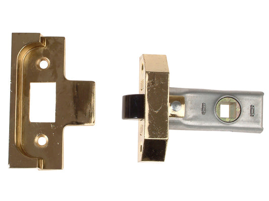 Rebated Tubular Mortice Latch 2650 Electro Brass 63mm 2.5in, UNION