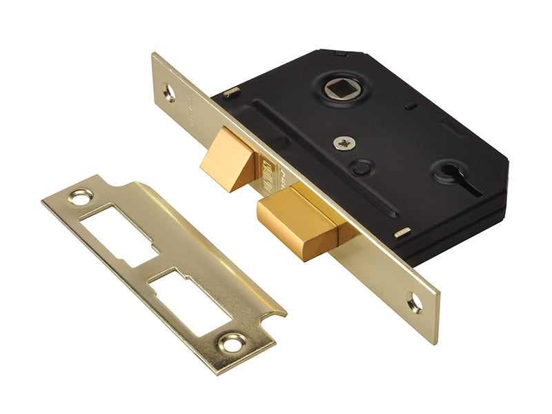 ES-SL Essentials 3 Lever Mortice Sashlock Polished Brass 79mm 3in Visi, UNION