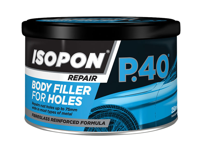 P.40 Body Filler for Holes Tin 250ml, U-POL