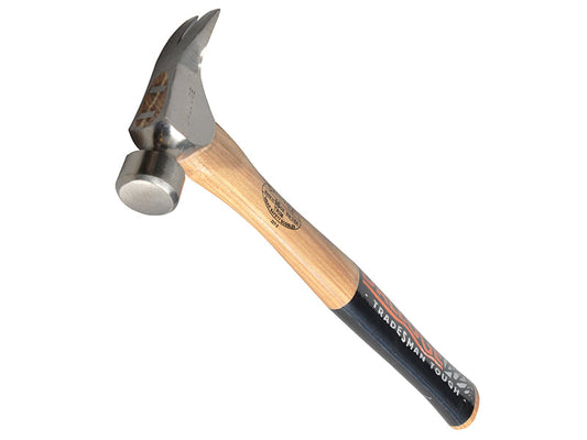 Trim Hammer Plain Face Straight Handle 450g (16oz), Vaughan