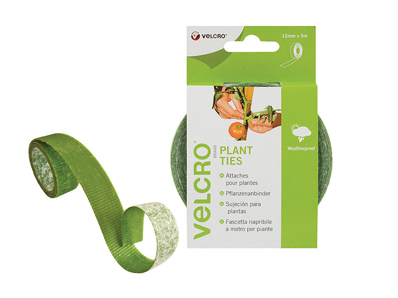 VELCRO® Brand ONE-WRAP® Plant Ties 12mm x 5m Green, VELCRO® Brand