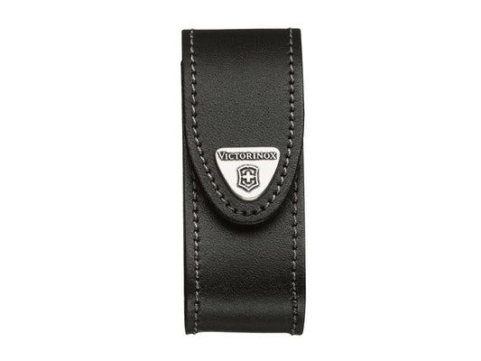 Black Leather Belt Pouch (2-4 Layer), Victorinox