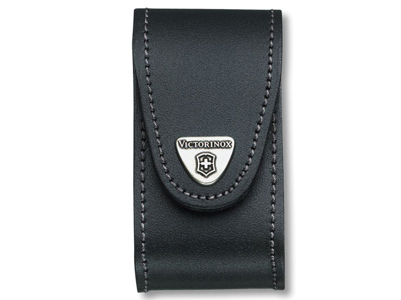 Black Leather Belt Pouch (5-8 Layer), Victorinox