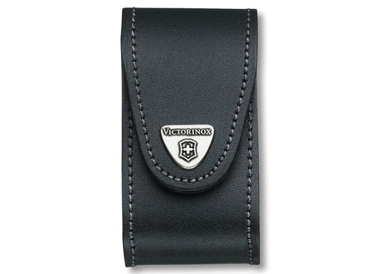 Black Leather Belt Pouch (5-8 Layer), Victorinox