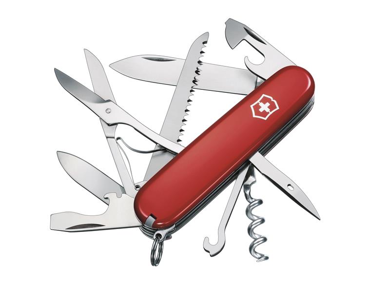 Huntsman Swiss Army Knife Red Blister Pack, Victorinox