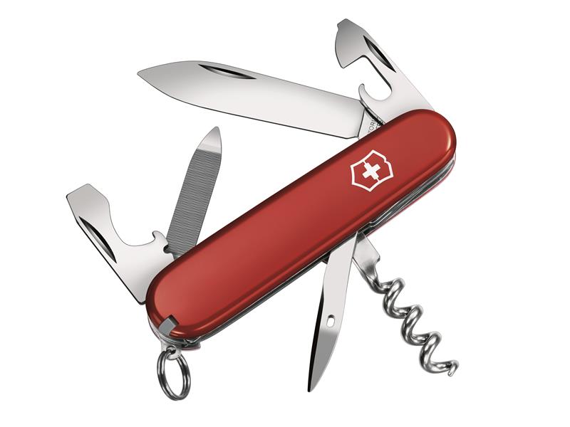 Sportsman Swiss Army Knife Red Blister Pack, Victorinox