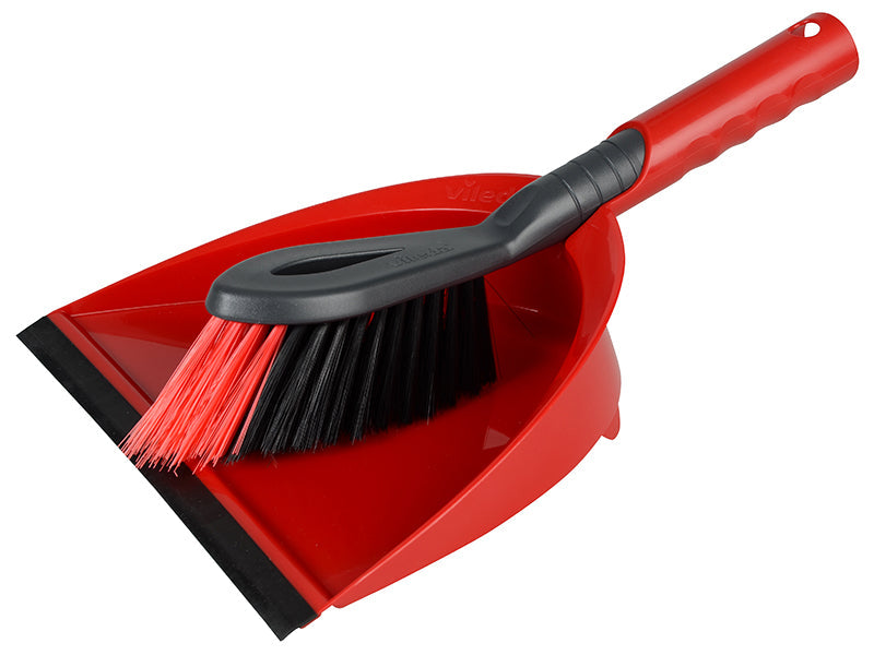 2-in-1 Dustpan and Brush Set, Vileda