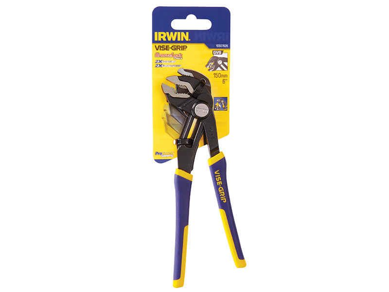 GV6 Groovelock Water Pump ProTouch™ Handle Pliers 150mm, IRWIN Vise-Grip