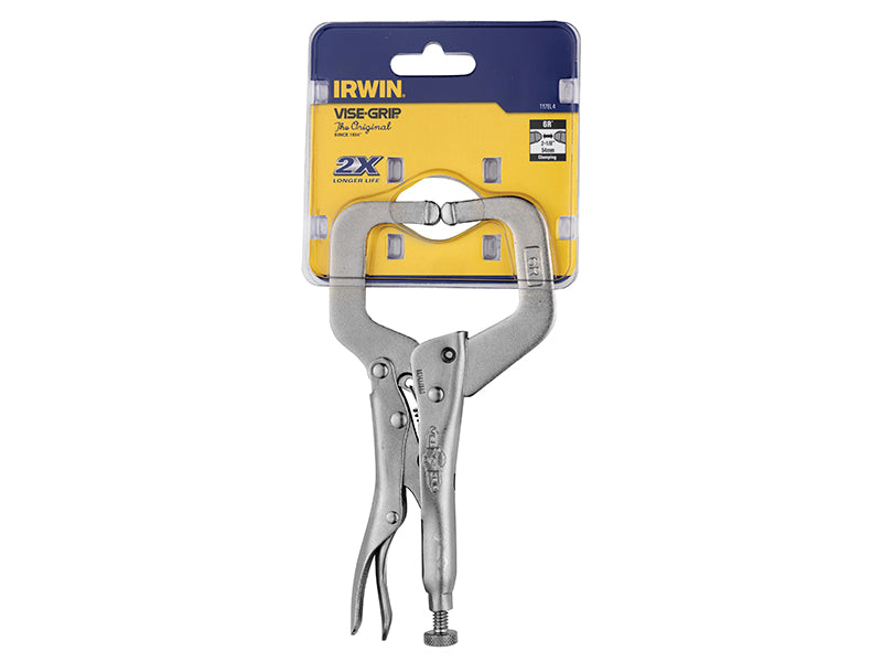 6R Locking C-Clamp Regular Tip 150mm (6in), IRWIN Vise-Grip