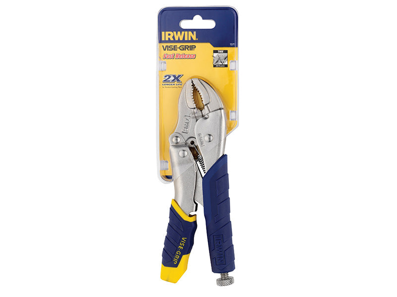 7WR Fast Release™ Curved Jaw Locking Pliers with Wire Cutter 178mm (7in), IRWIN Vise-Grip