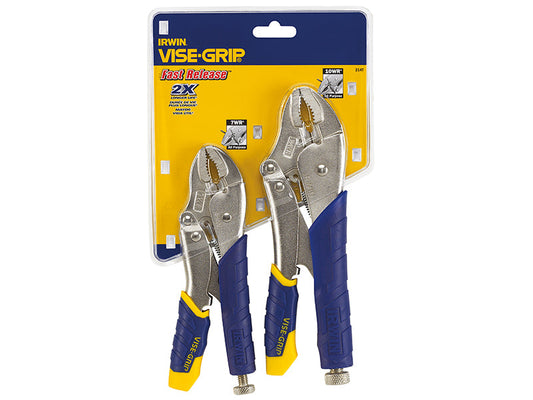 T214T Fast Release™ Locking Pliers Set of 2 7WR & 10WR, IRWIN Vise-Grip