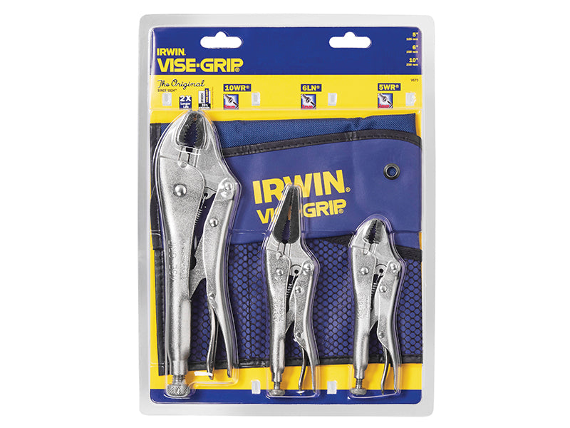 TVG73 Locking Pliers Set, 3 Piece, IRWIN Vise-Grip