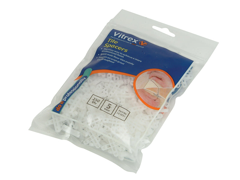 Floor Tile Spacers 4mm (Pack 250), Vitrex