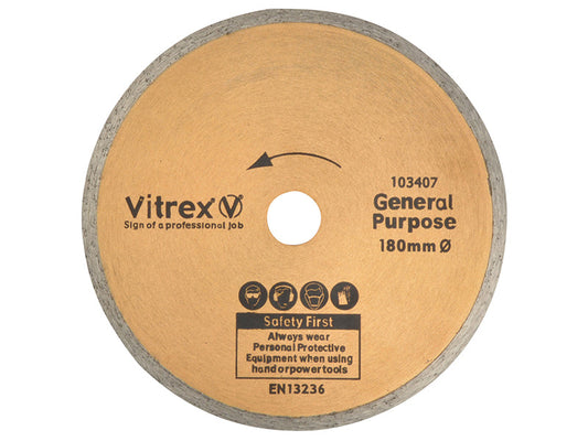 Standard Diamond Blade 180mm, Vitrex