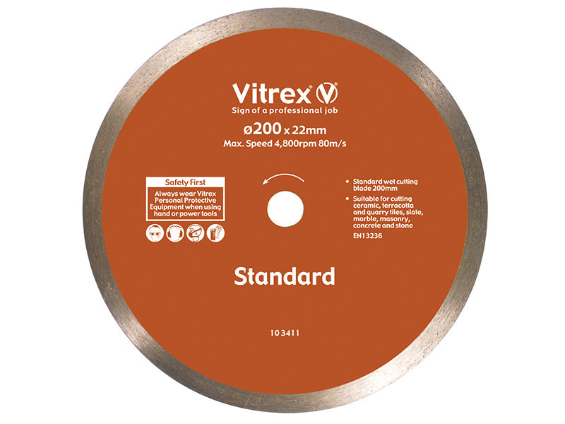 Standard Diamond Blade 200mm, Vitrex