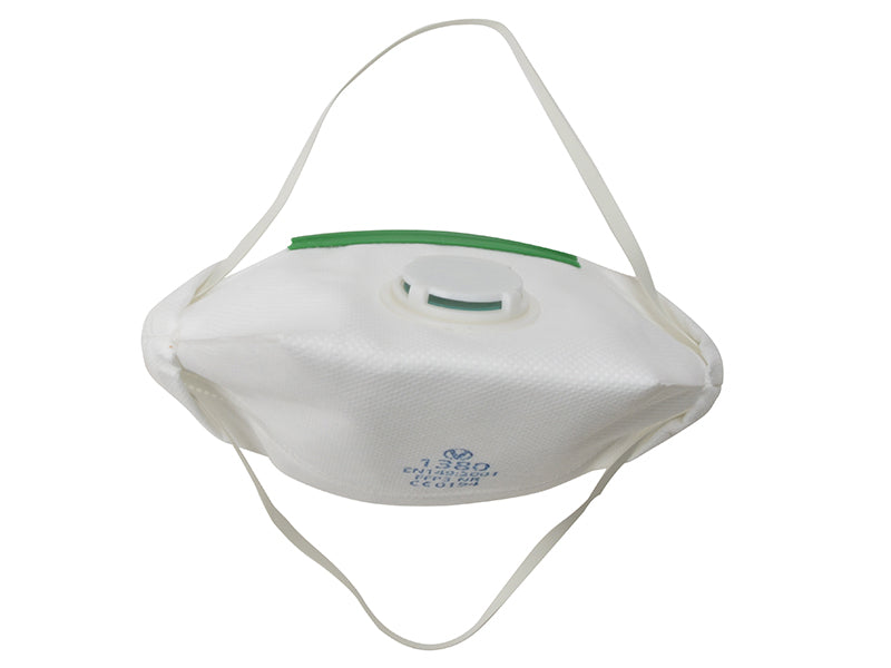 Premium Multipurpose Valved Fold Flat Mask FFP3, Vitrex