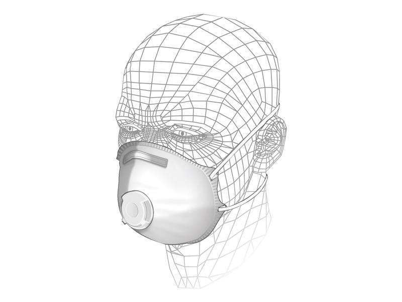 Premium Valved Sanding and Insulation Respirator P1, Vitrex