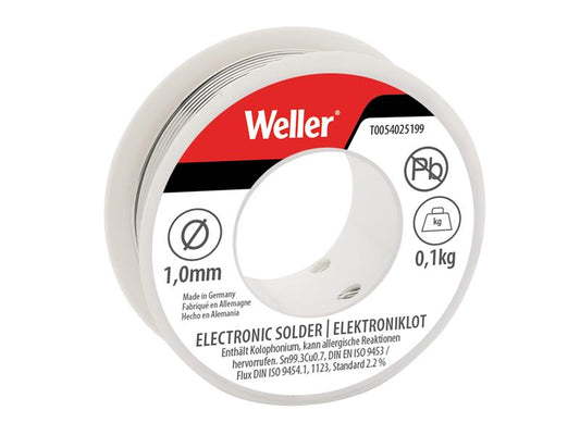 EL99/1-100 Lead-Free Solder 1.0mm 100g, Weller